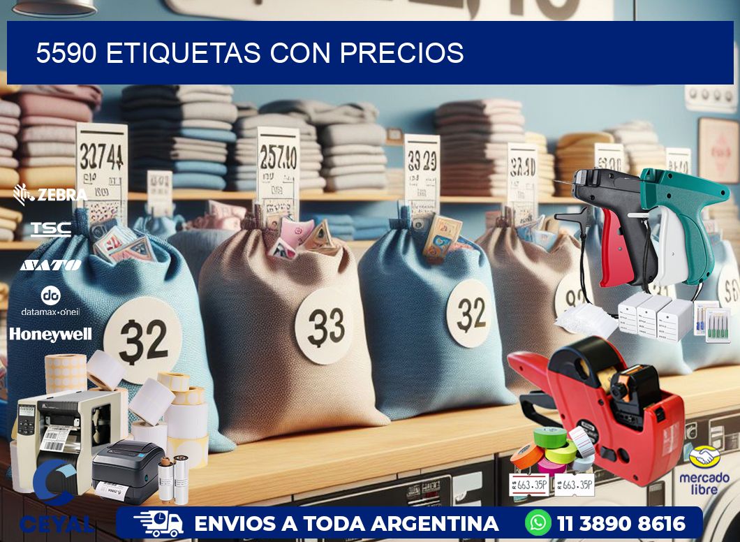5590 etiquetas con precios