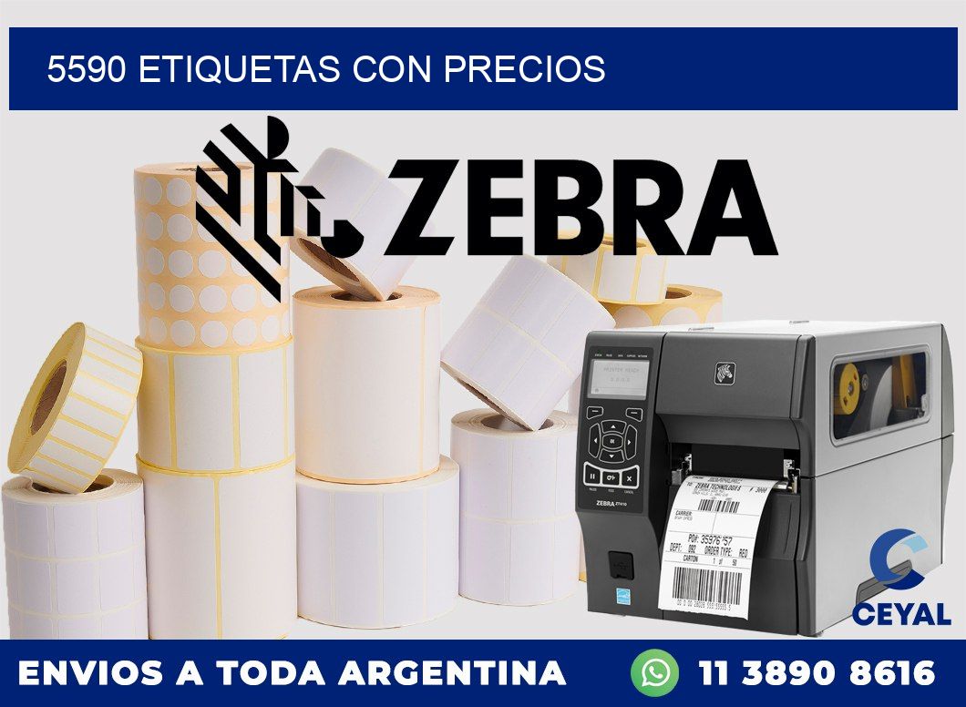 5590 etiquetas con precios