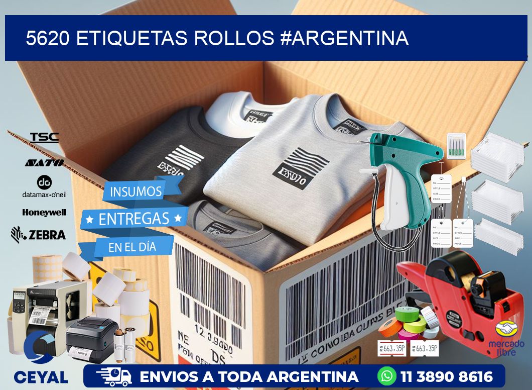 5620 etiquetas rollos #ARGENTINA
