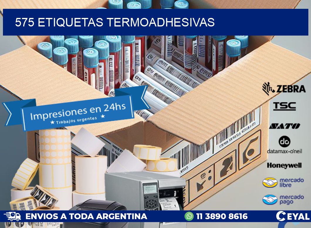 575 etiquetas termoadhesivas