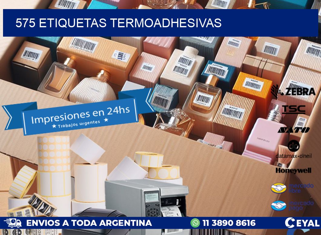 575 etiquetas termoadhesivas