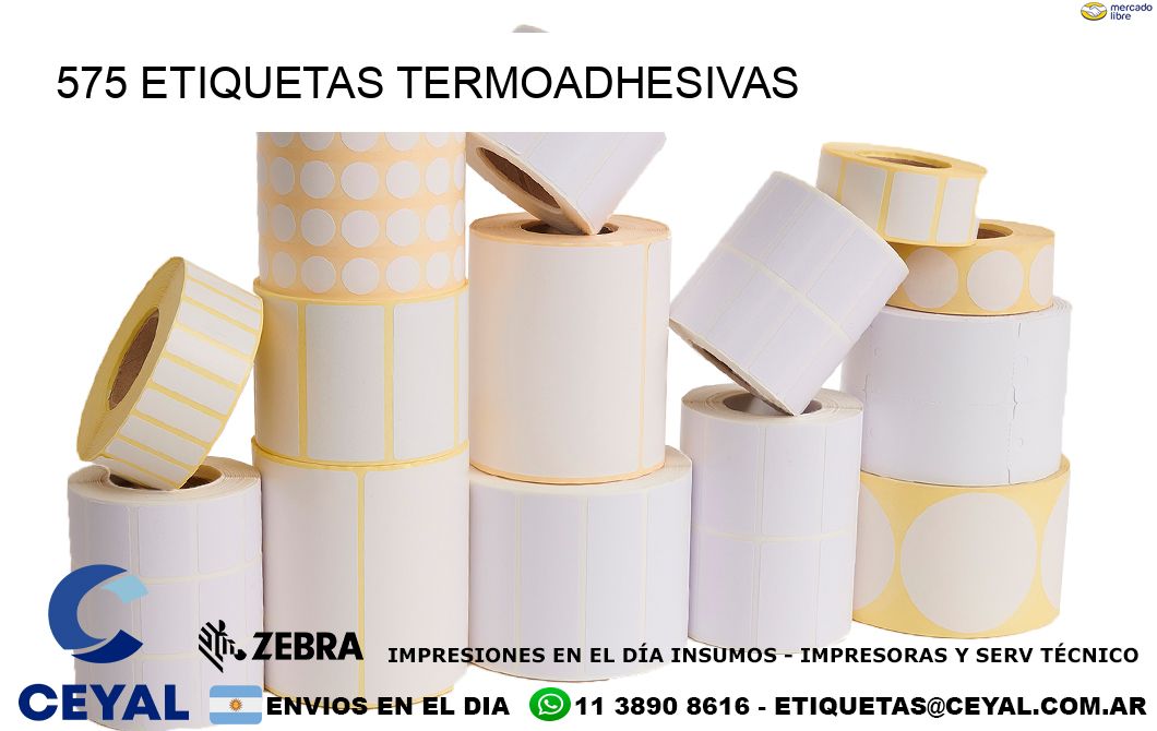 575 etiquetas termoadhesivas