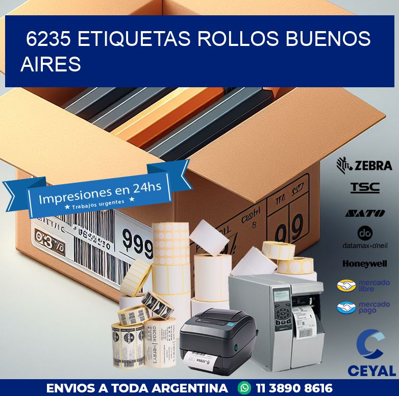 6235 etiquetas rollos buenos aires