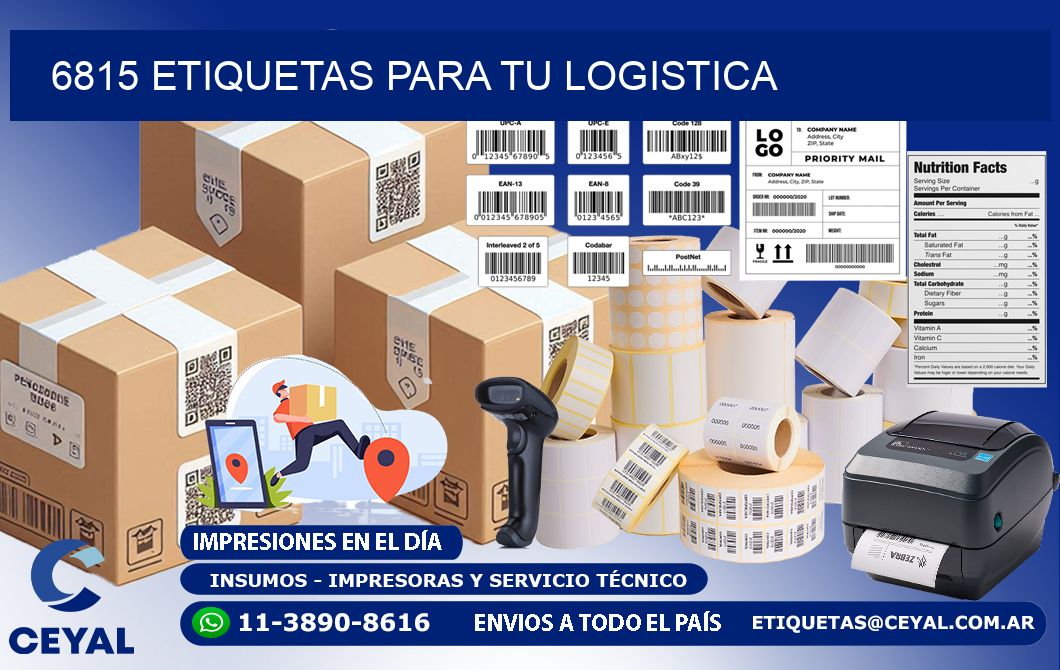6815 etiquetas para tu logistica