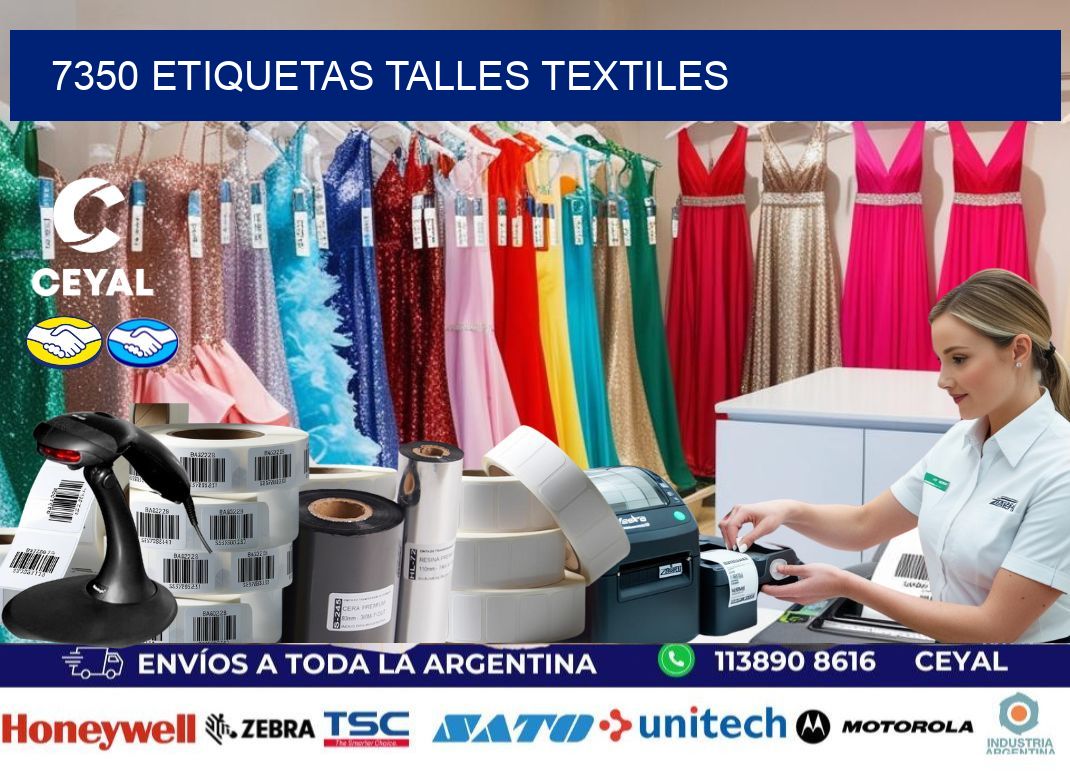 7350 ETIQUETAS TALLES TEXTILES
