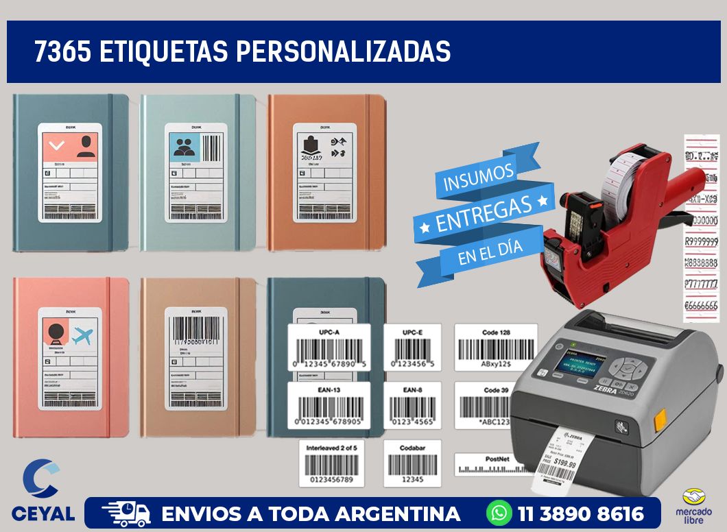 7365 Etiquetas personalizadas