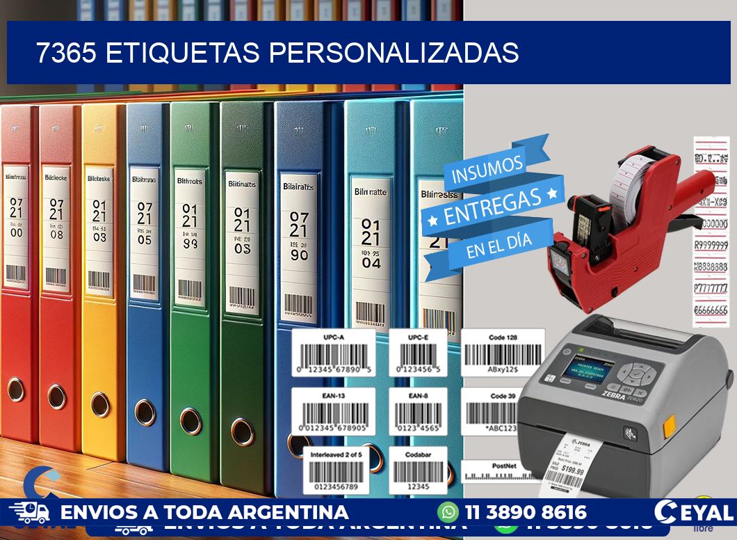 7365 Etiquetas personalizadas
