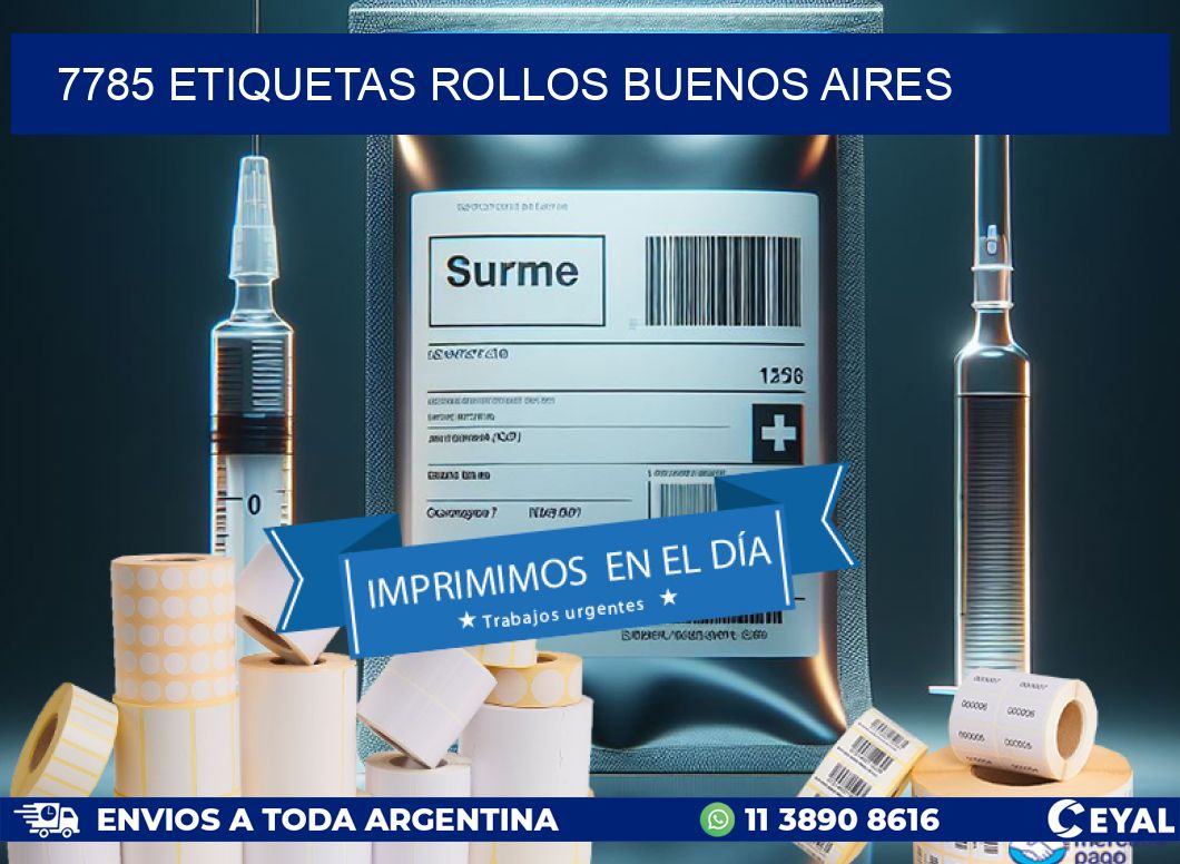 7785 etiquetas rollos buenos aires