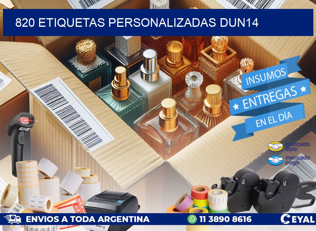 820 Etiquetas personalizadas dun14