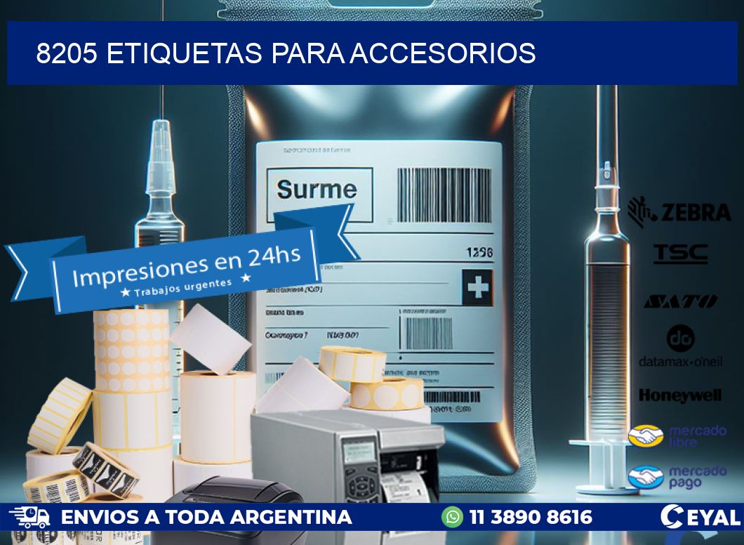 8205 Etiquetas para accesorios