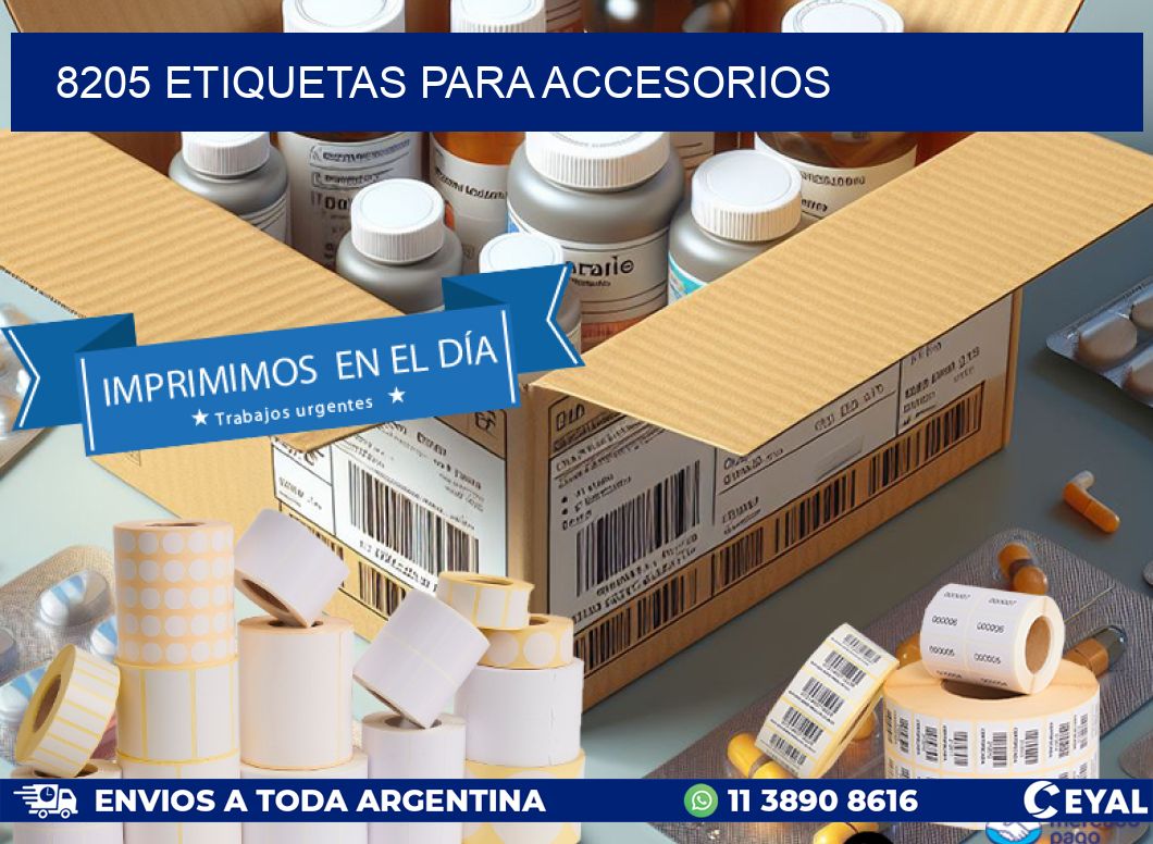 8205 Etiquetas para accesorios