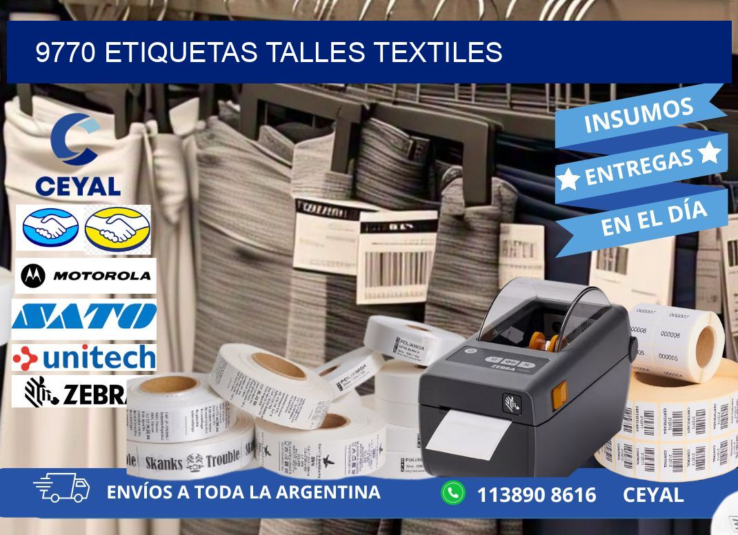 9770 ETIQUETAS TALLES TEXTILES