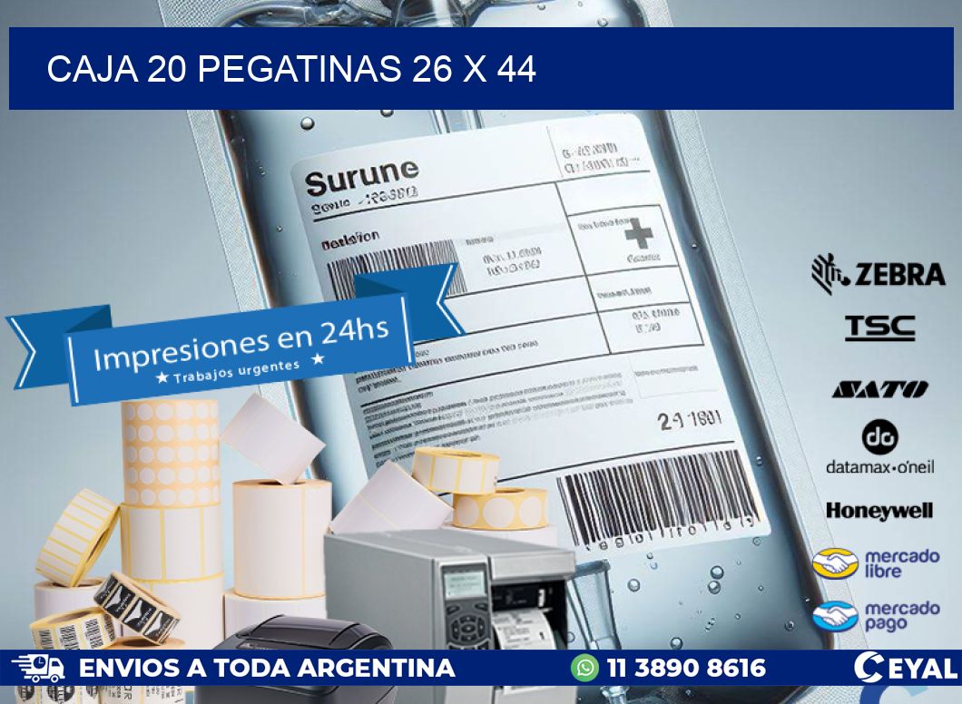CAJA 20 PEGATINAS 26 x 44