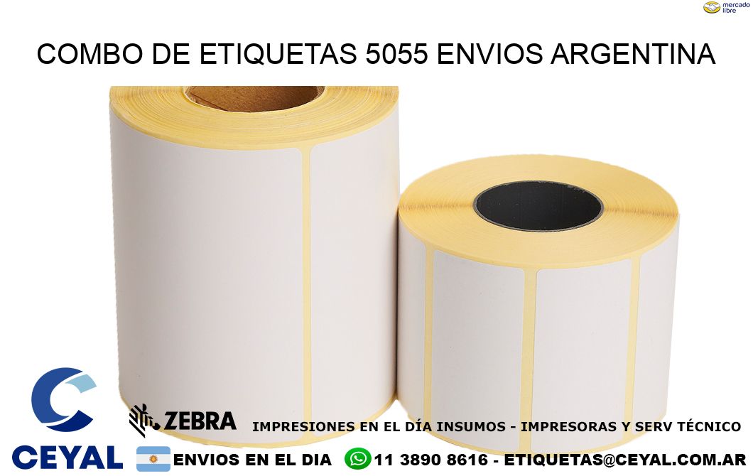 Combo de etiquetas 5055 ENVIOS ARGENTINA