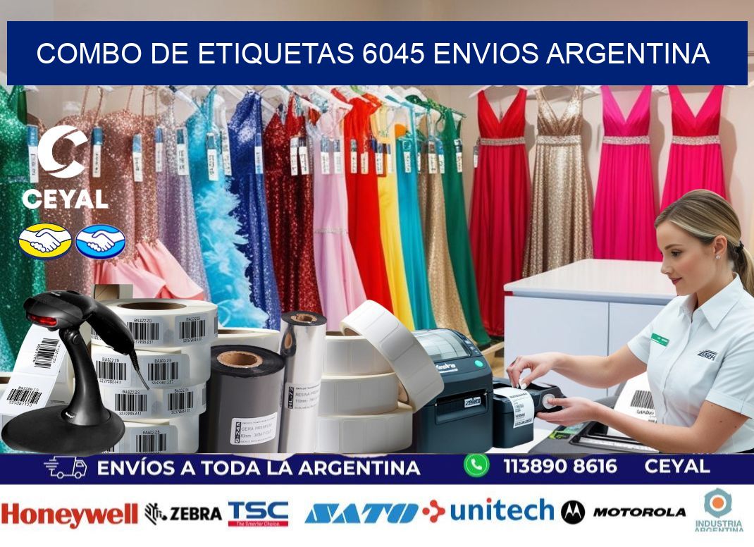 Combo de etiquetas 6045 ENVIOS ARGENTINA