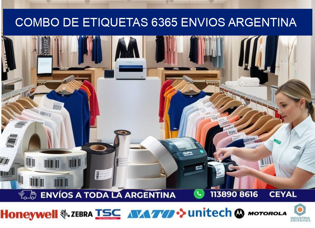 Combo de etiquetas 6365 ENVIOS ARGENTINA
