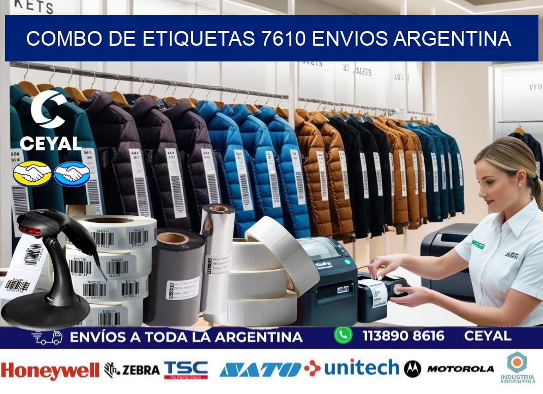 Combo de etiquetas 7610 ENVIOS ARGENTINA