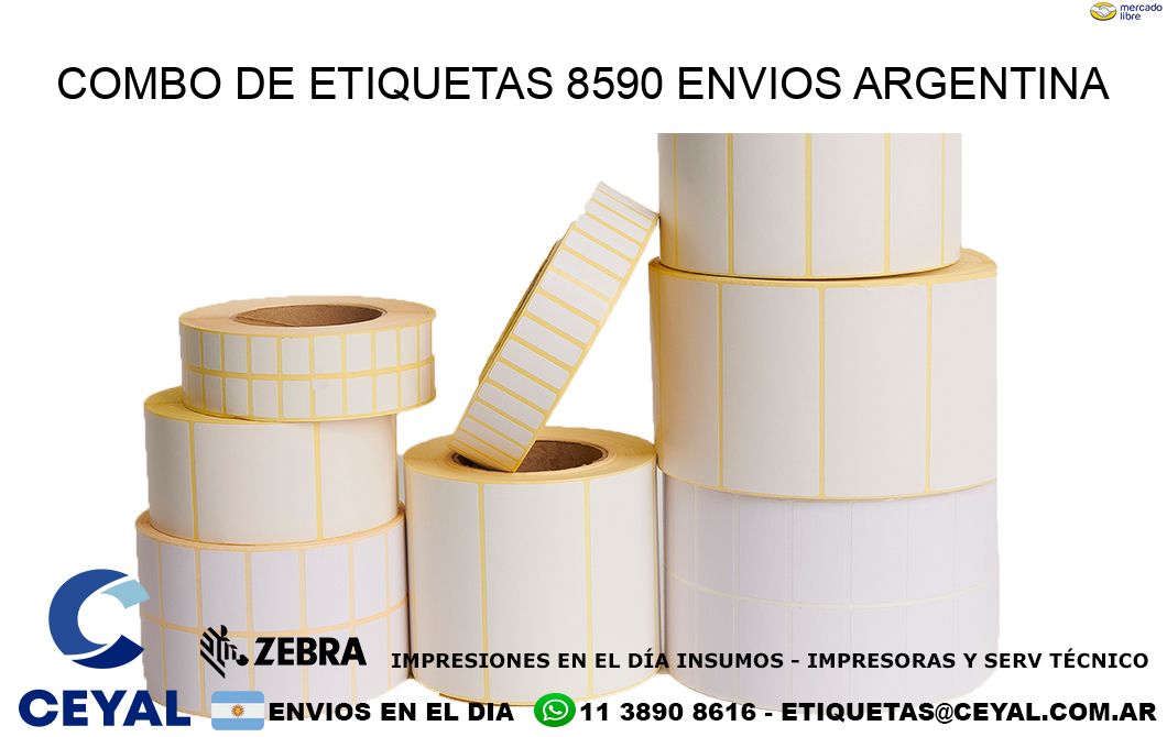 Combo de etiquetas 8590 ENVIOS ARGENTINA