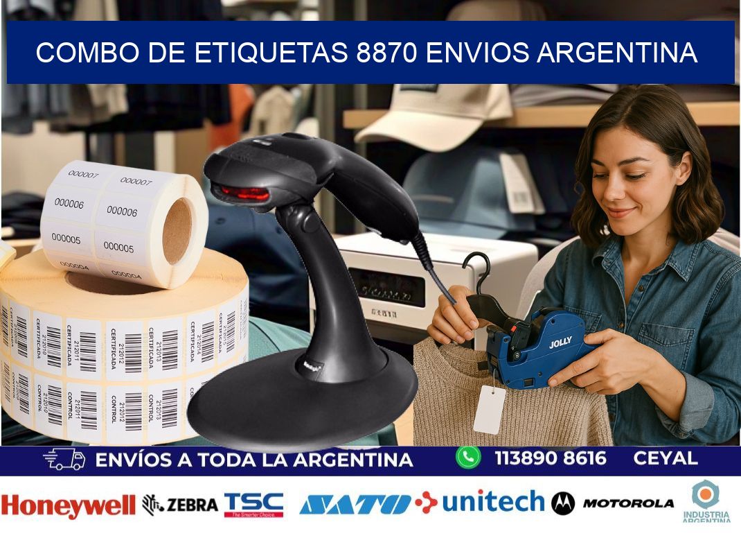 Combo de etiquetas 8870 ENVIOS ARGENTINA