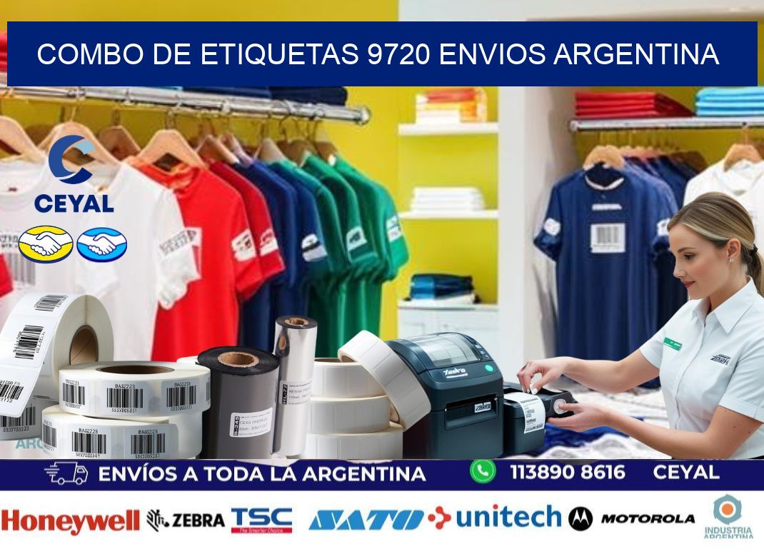 Combo de etiquetas 9720 ENVIOS ARGENTINA