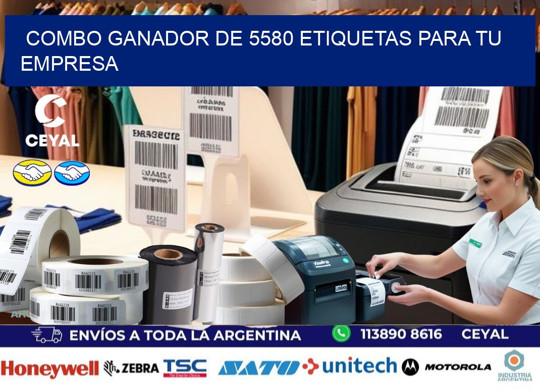 Combo ganador de 5580 etiquetas para tu empresa