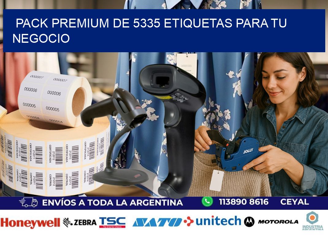 Pack premium de 5335 etiquetas para tu negocio