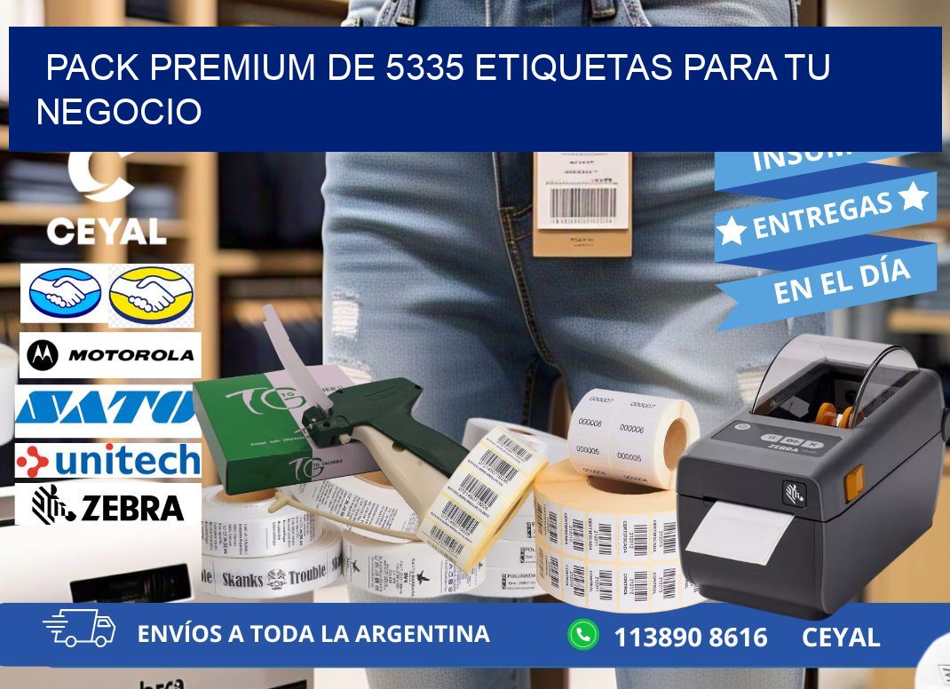 Pack premium de 5335 etiquetas para tu negocio
