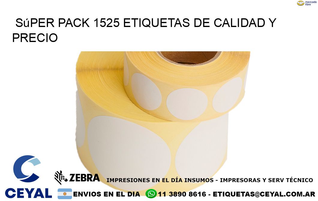 Súper pack 1525 etiquetas de calidad y precio