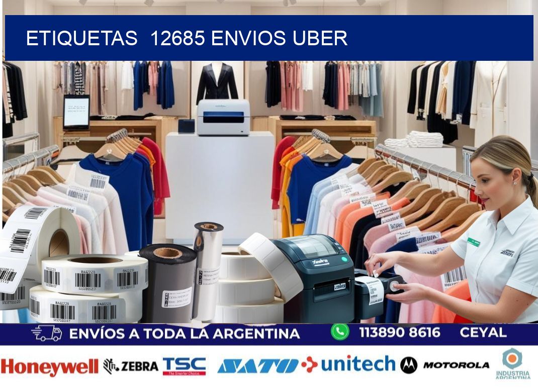 etiquetas  12685 ENVIOS UBER