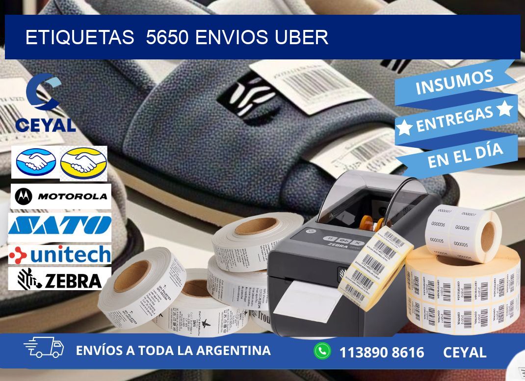 etiquetas  5650 ENVIOS UBER