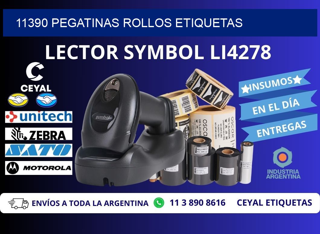 11390 Pegatinas rollos etiquetas
