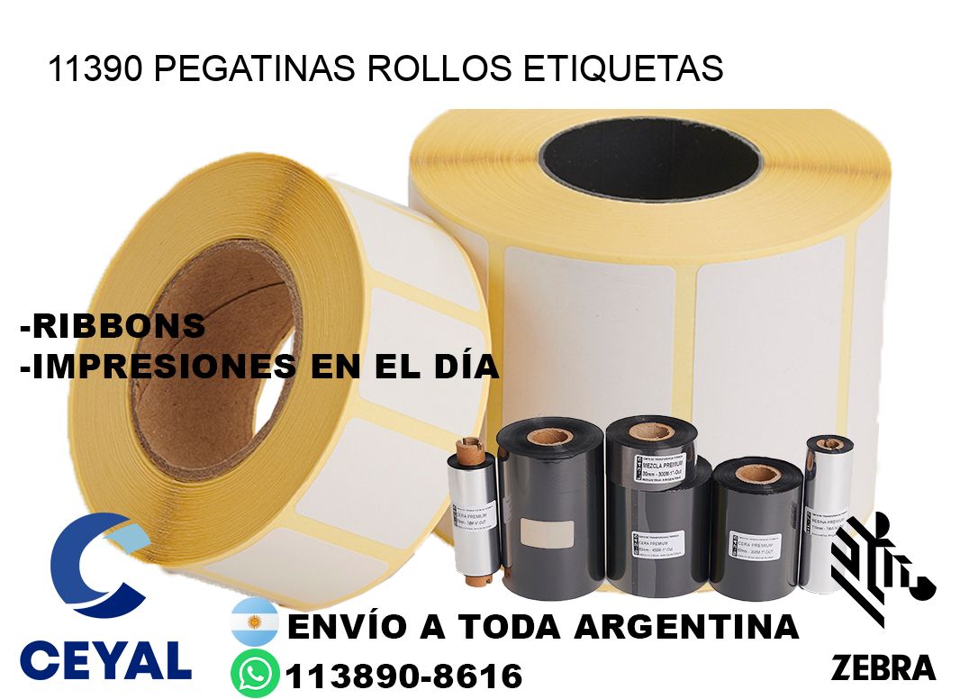 11390 Pegatinas rollos etiquetas