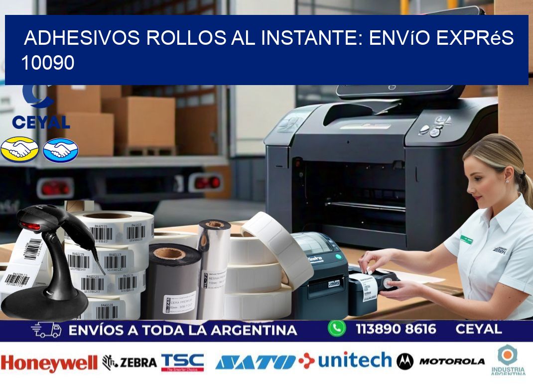 Adhesivos rollos al Instante: Envío Exprés 10090