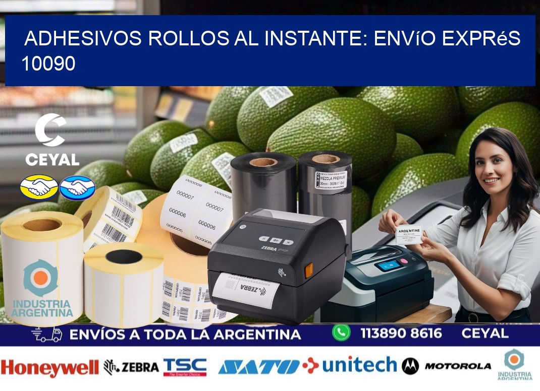 Adhesivos rollos al Instante: Envío Exprés 10090