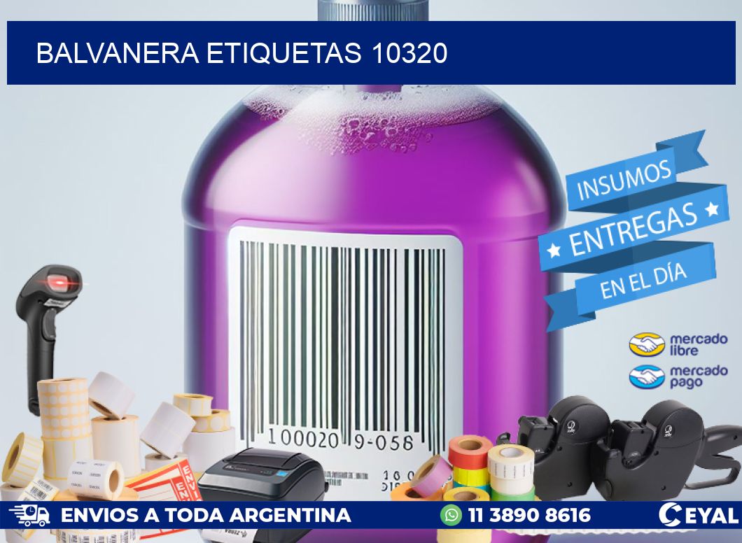 Balvanera etiquetas 10320