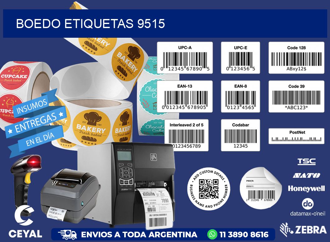 Boedo etiquetas 9515
