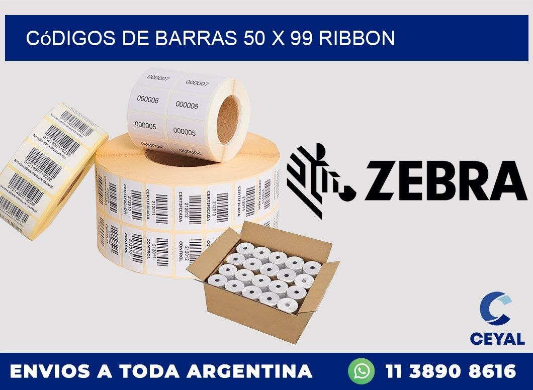 Códigos de Barras 50 x 99 ribbon