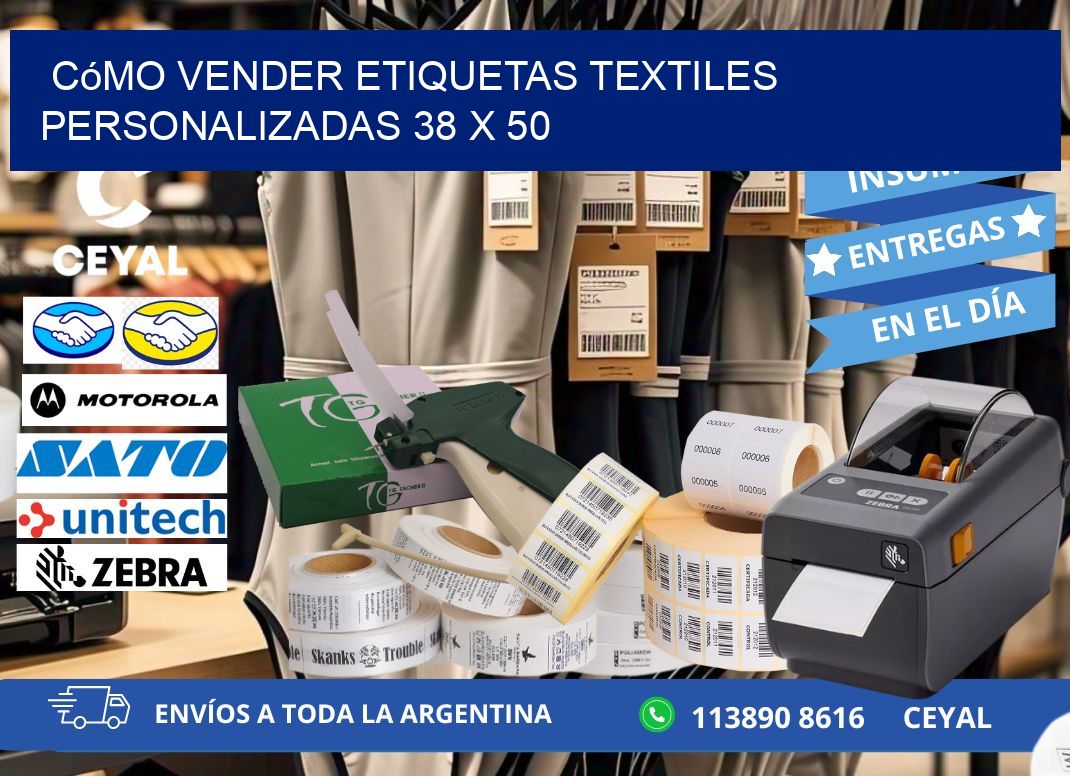 Cómo Vender Etiquetas Textiles Personalizadas 38 x 50