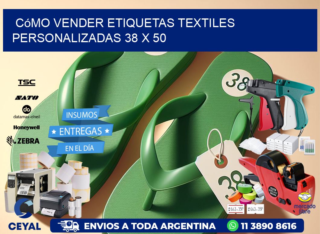 Cómo Vender Etiquetas Textiles Personalizadas 38 x 50