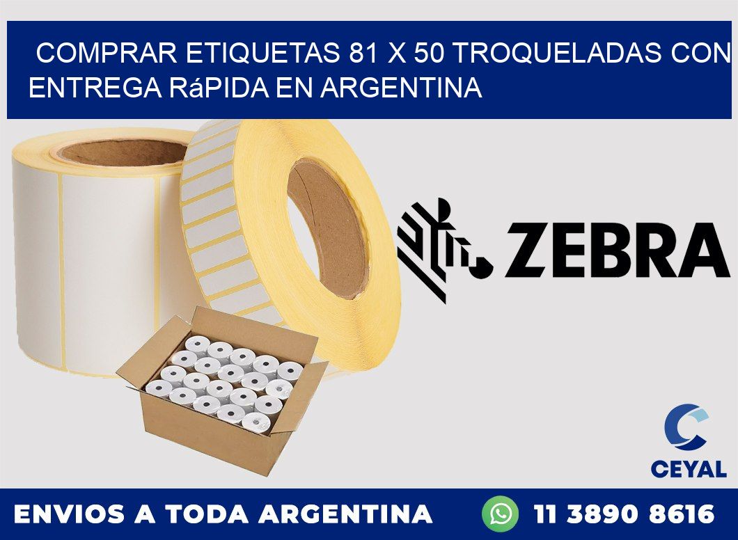 Comprar etiquetas 81 x 50 troqueladas con entrega rápida en Argentina