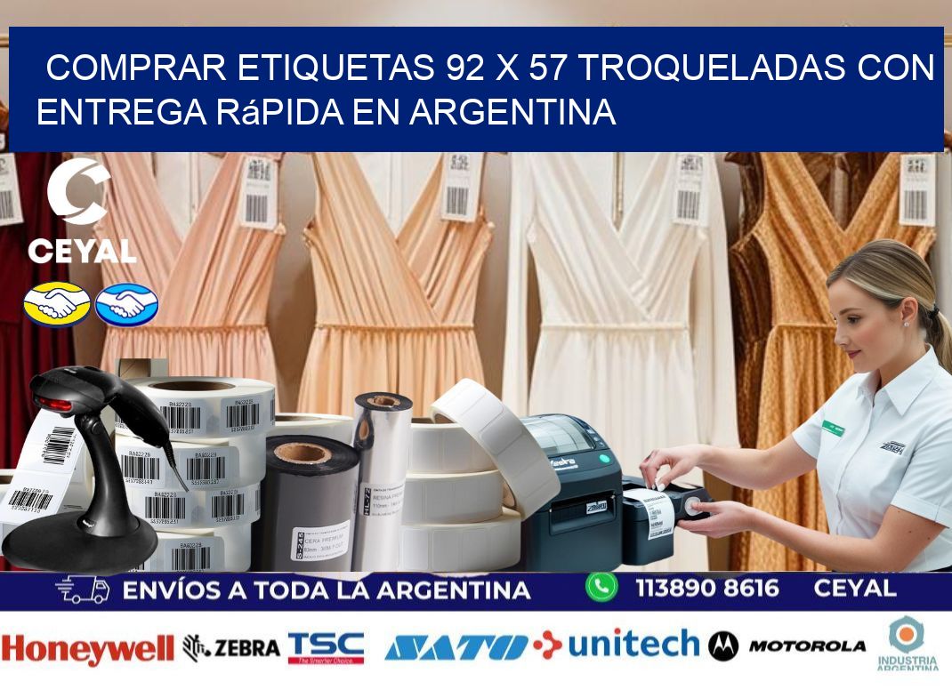 Comprar etiquetas 92 x 57 troqueladas con entrega rápida en Argentina