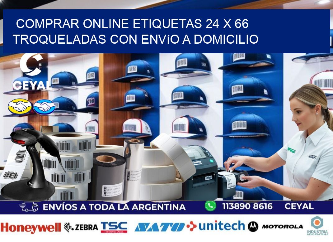 Comprar online etiquetas 24 x 66 troqueladas con envío a domicilio