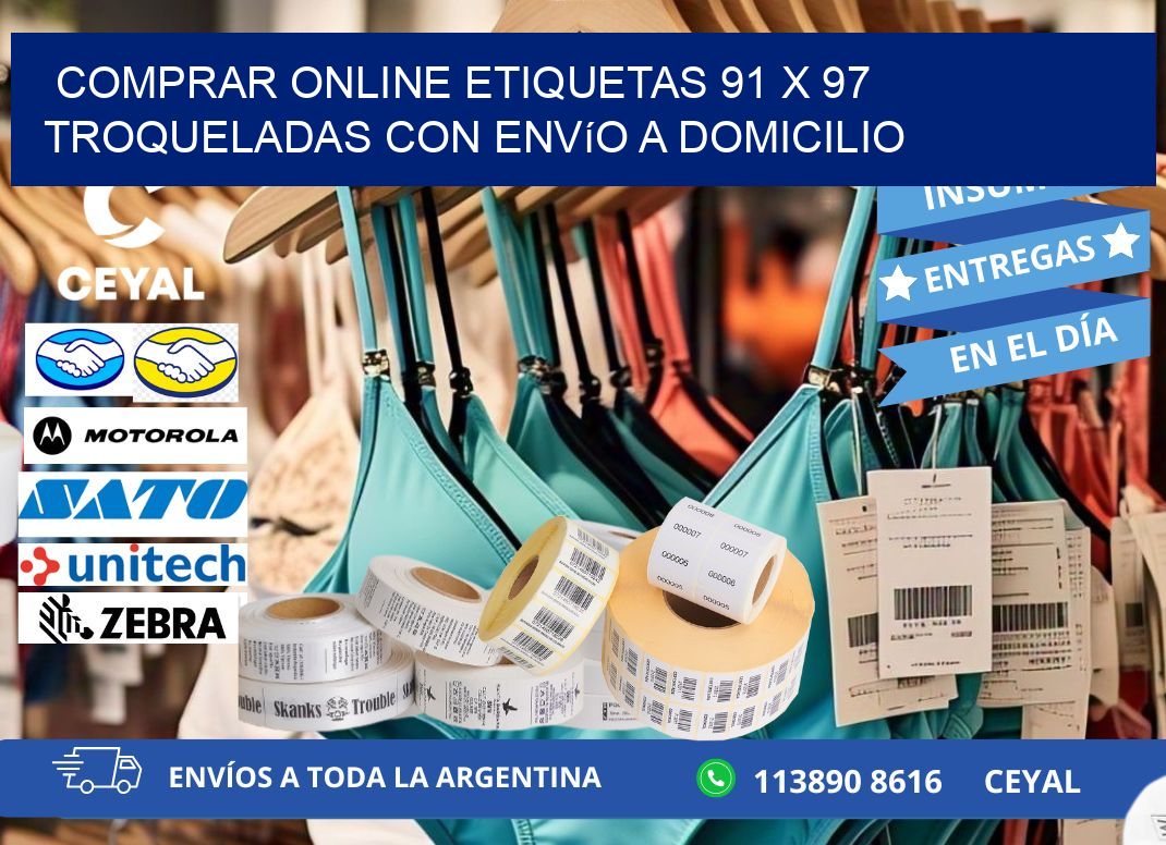 Comprar online etiquetas 91 x 97 troqueladas con envío a domicilio