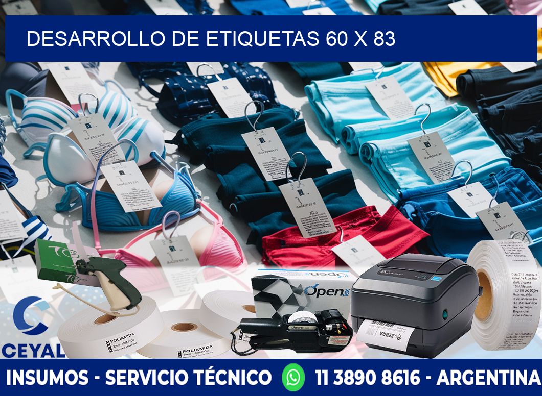 Desarrollo de etiquetas 60 x 83