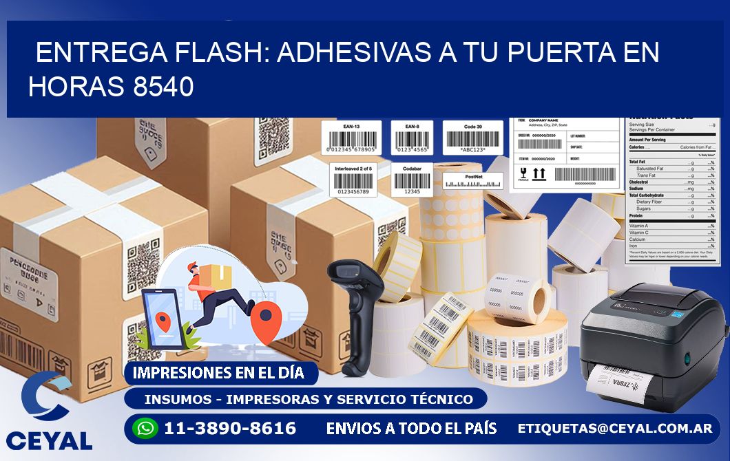 Entrega Flash: Adhesivas A Tu Puerta en Horas 8540