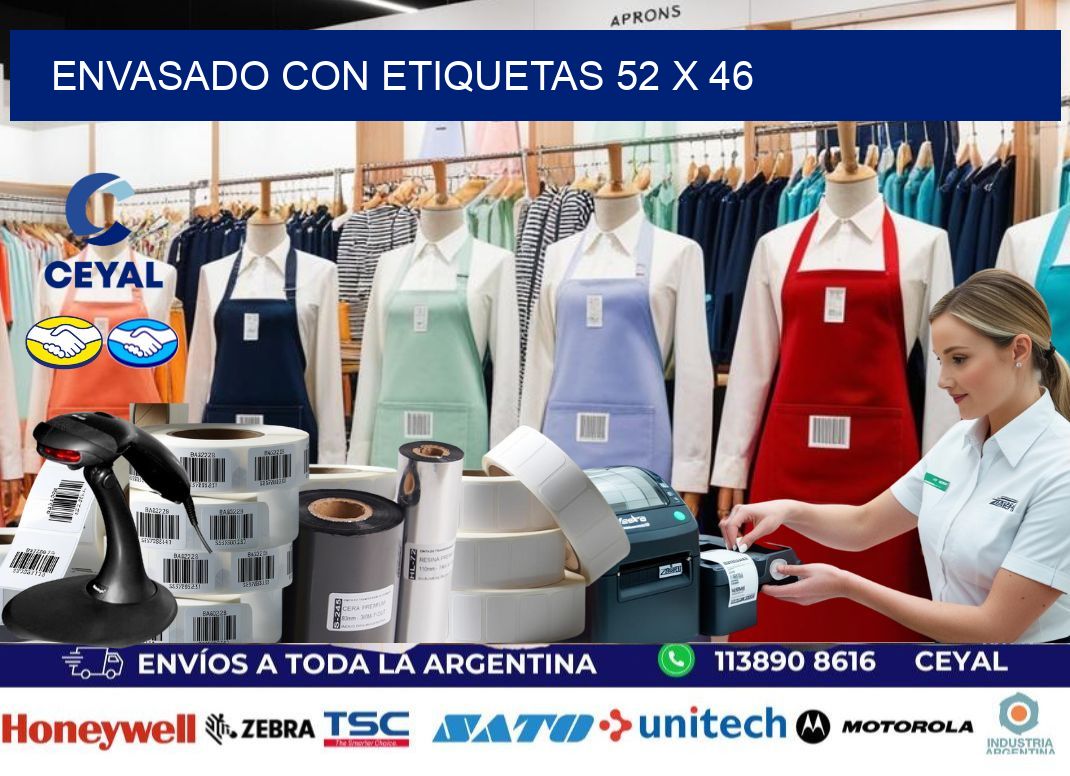 Envasado con etiquetas 52 x 46