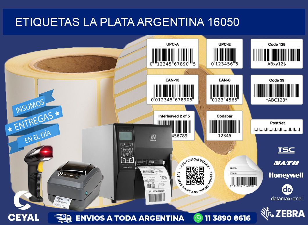Etiquetas La Plata Argentina 16050