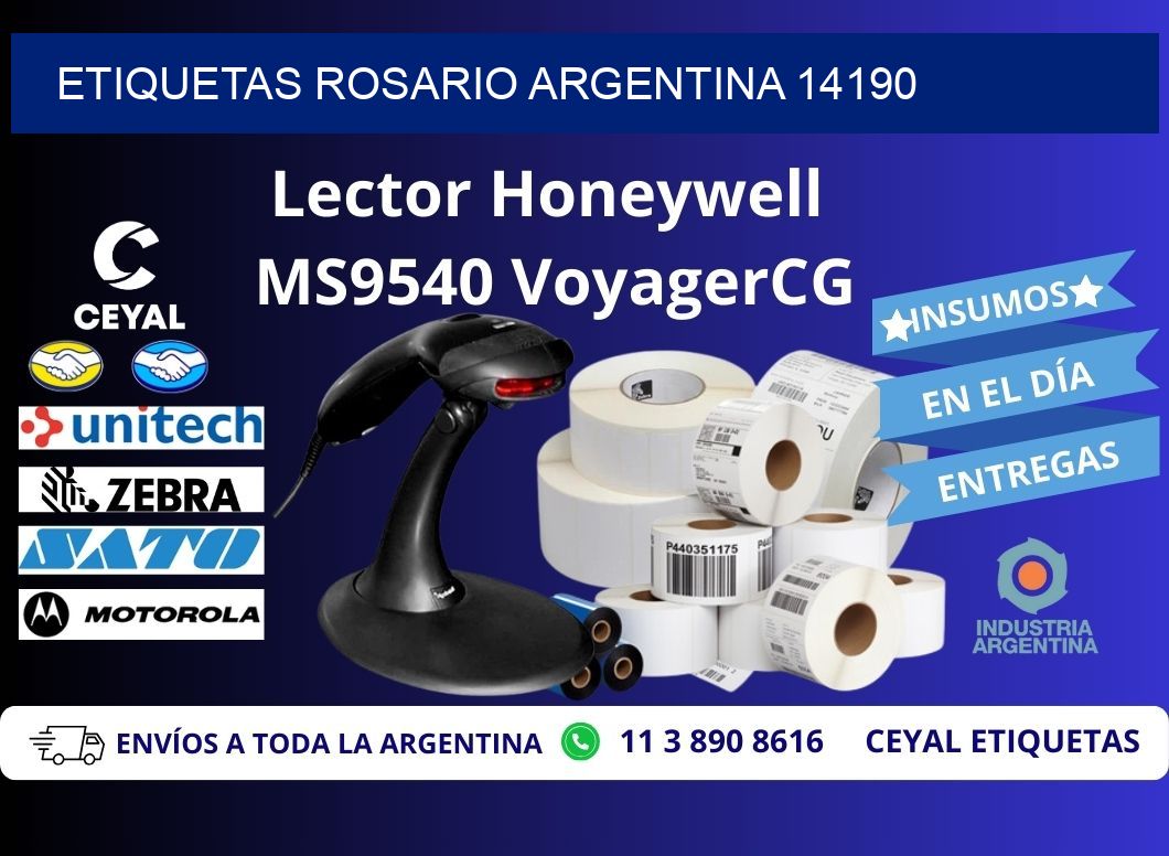 Etiquetas Rosario Argentina 14190