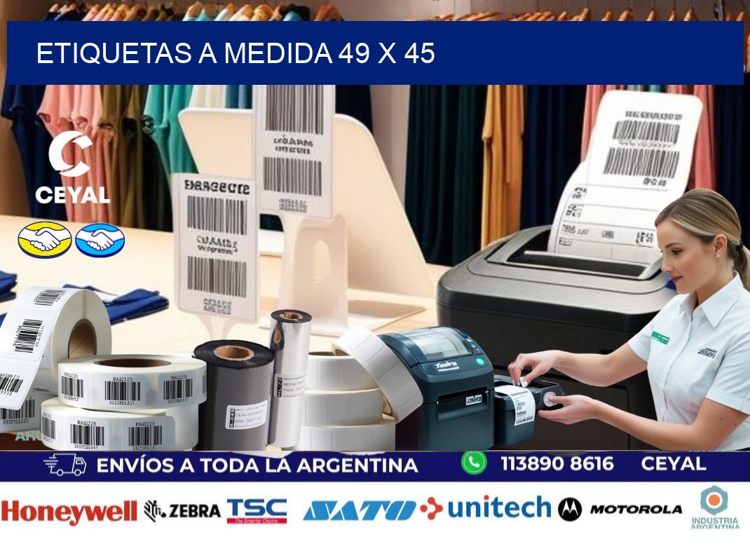 Etiquetas a medida 49 x 45