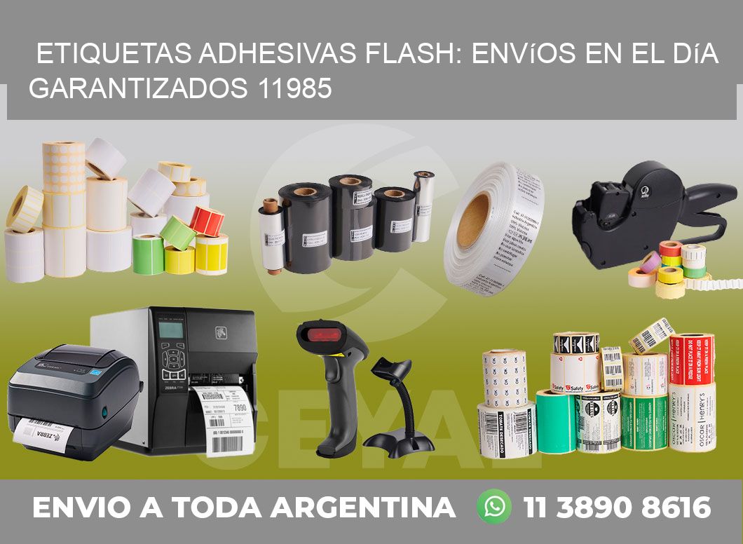 Etiquetas adhesivas Flash: Envíos en el Día Garantizados 11985